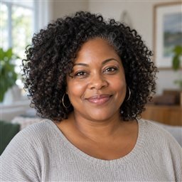 AI-generated fictional portrait for Olivia K.